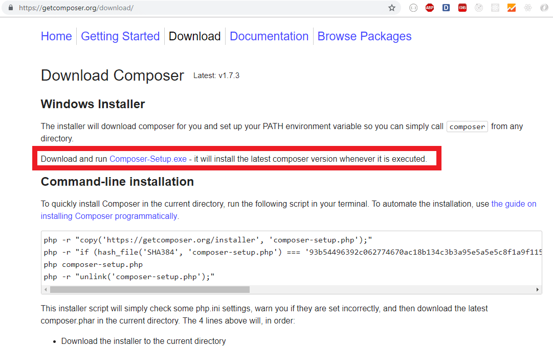 tải composer trên windows 10
