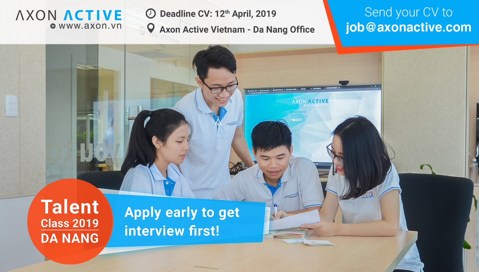 Kinh nghiệm phỏng vấn Talent Class Axon Active 2019