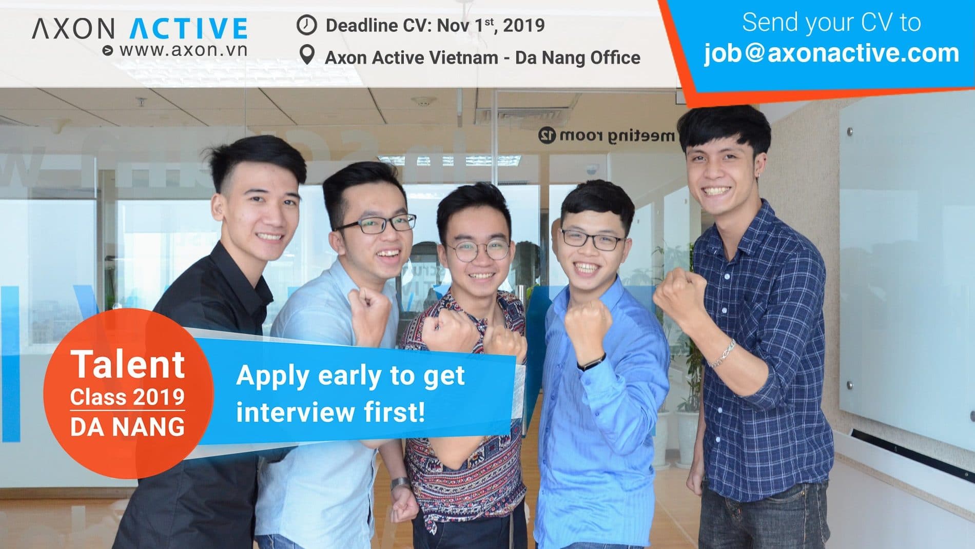 Talent Class Axon Active 2019 – Thực tập tại Axon Active Đà Nẵng