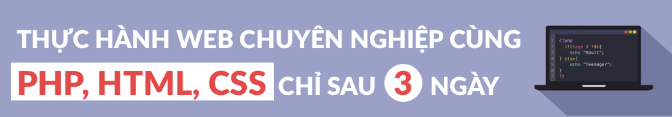 Thực Hành Web Chuyên Nghiệp Cùng PHP, HTML, CSS Chỉ Sau 3 Ngày